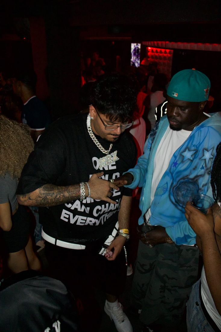 Harman 2x at a club with Big Papito